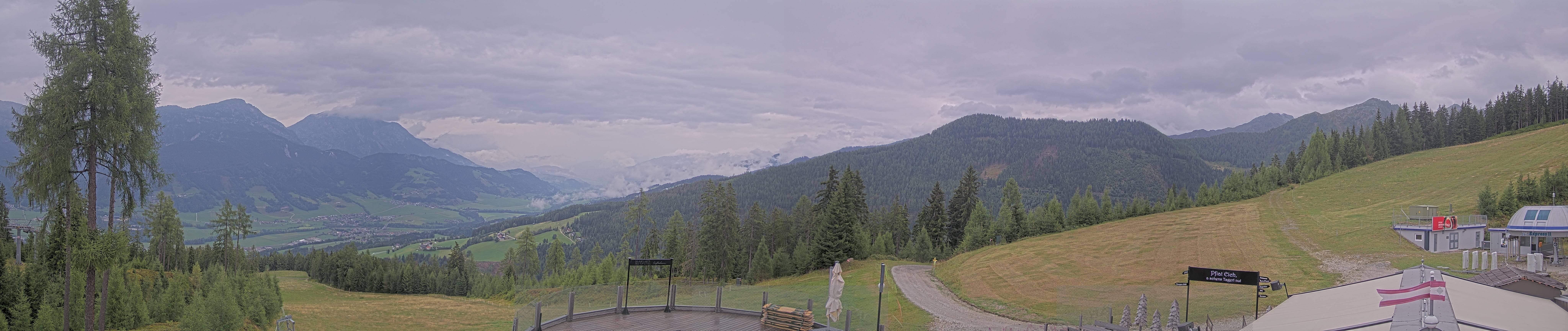 Archiv Foto Webcam Hauser Kaibling - Blick ins Ennstal von der Knapplhütte
