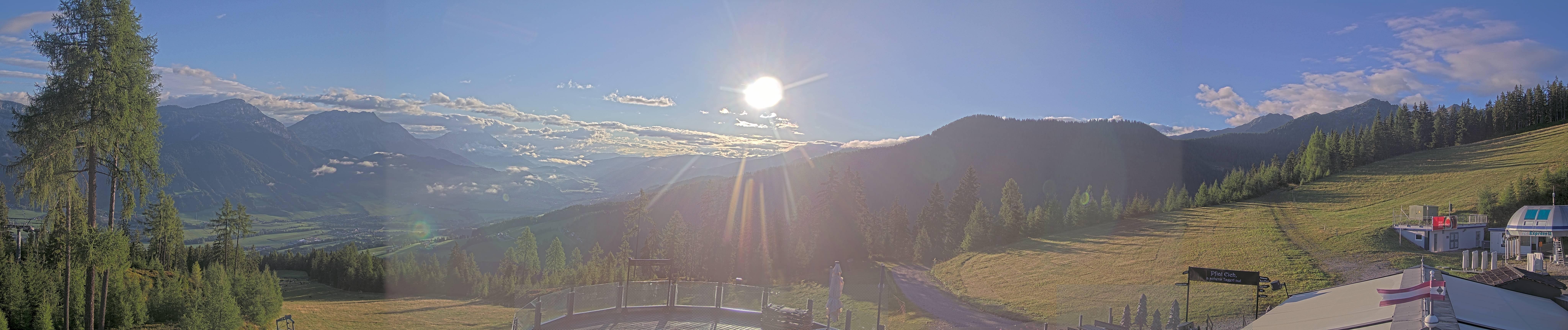 Archived image Webcam Hauser Kaibling - View towards valley Enns