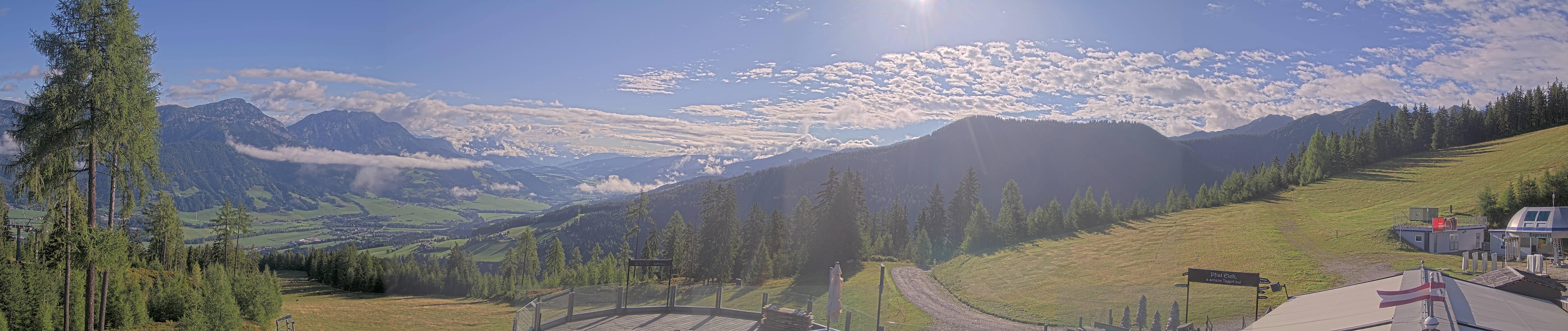 Archived image Webcam Hauser Kaibling - View towards valley Enns