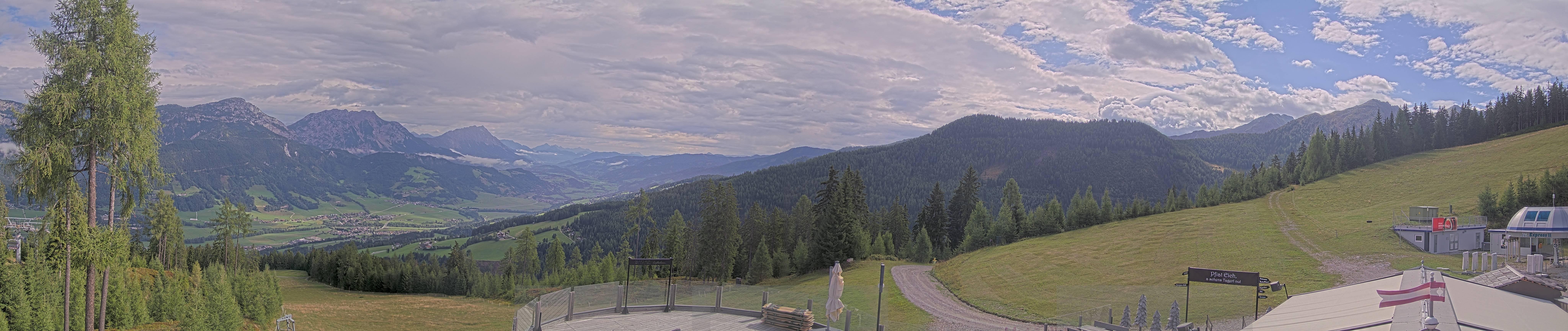 Archiv Foto Webcam Hauser Kaibling - Blick ins Ennstal von der Knapplhütte