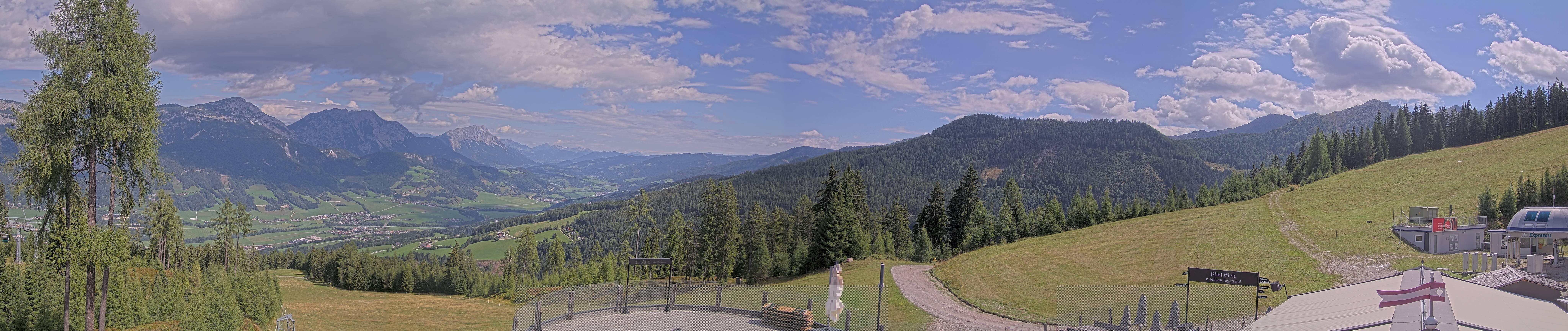 Archiv Foto Webcam Hauser Kaibling - Blick ins Ennstal von der Knapplhütte