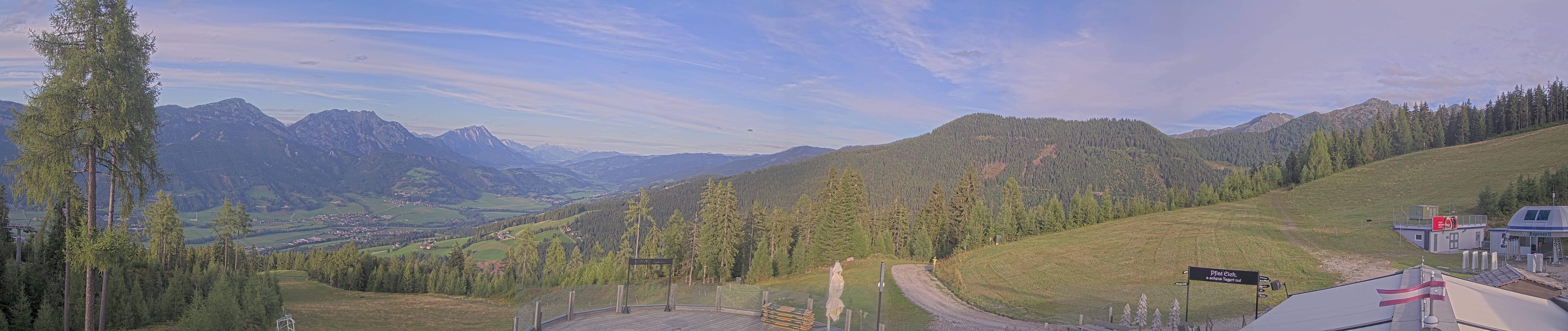 Archived image Webcam Hauser Kaibling - View towards valley Enns