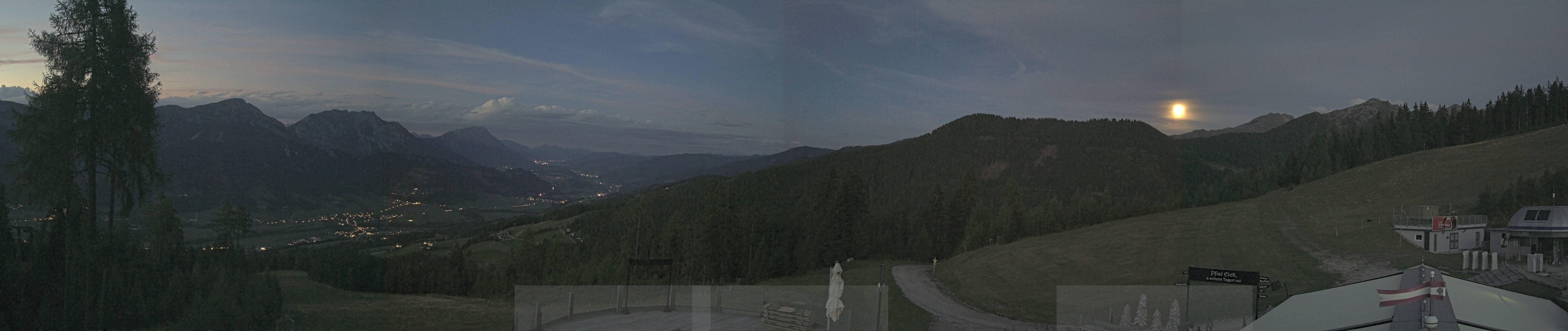 Archived image Webcam Hauser Kaibling - View towards valley Enns