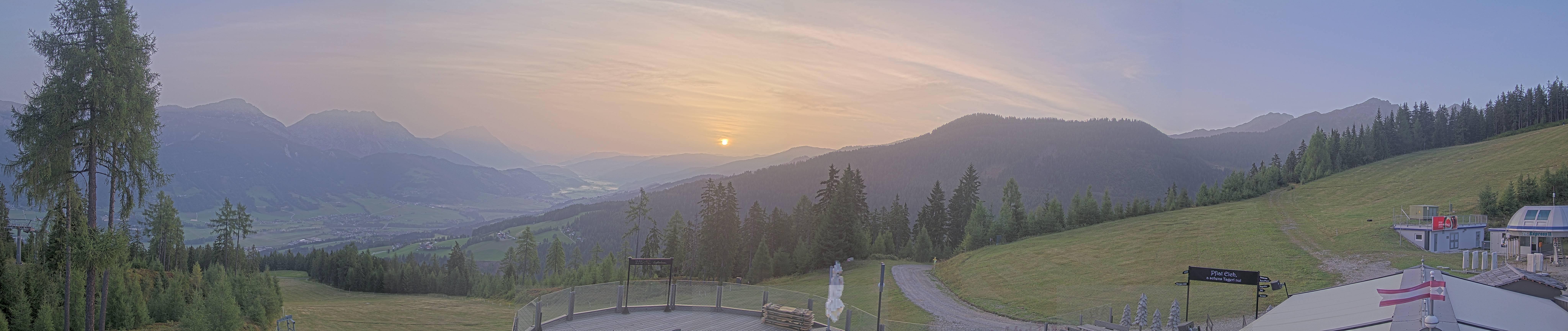 Archiv Foto Webcam Hauser Kaibling - Blick ins Ennstal von der Knapplhütte