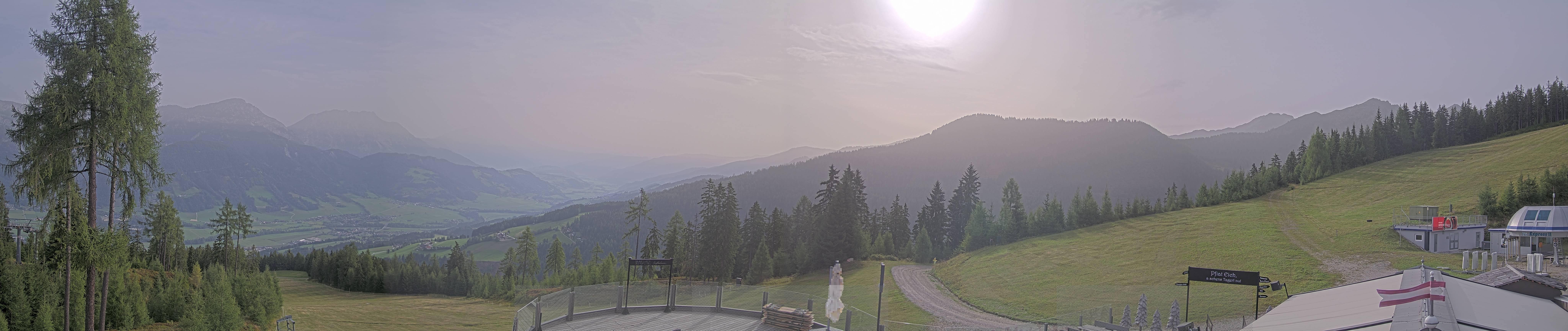 Archiv Foto Webcam Hauser Kaibling - Blick ins Ennstal von der Knapplhütte