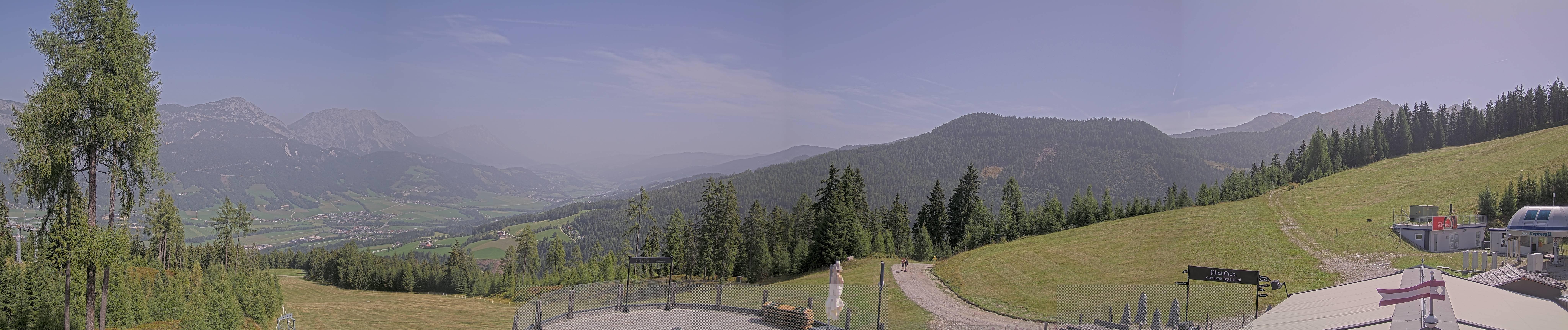 Archiv Foto Webcam Hauser Kaibling - Blick ins Ennstal von der Knapplhütte