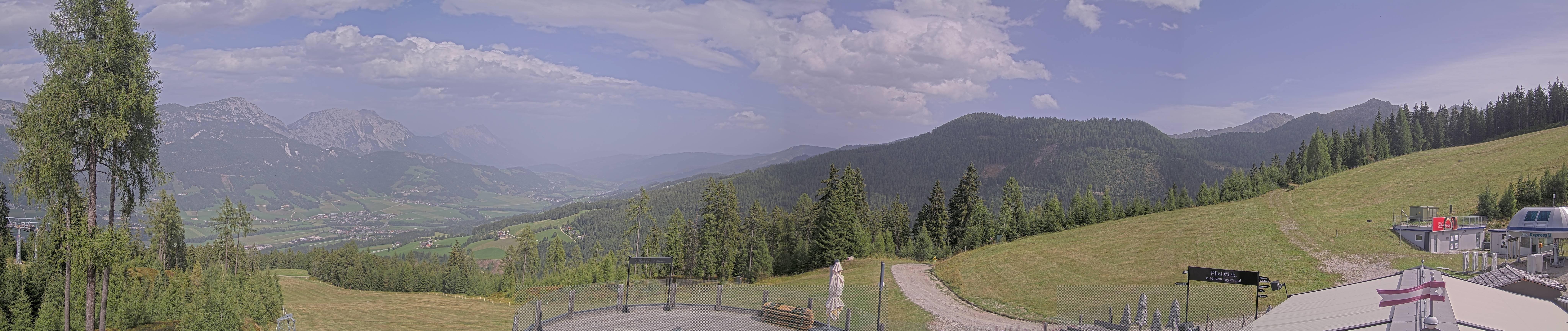 Archiv Foto Webcam Hauser Kaibling - Blick ins Ennstal von der Knapplhütte