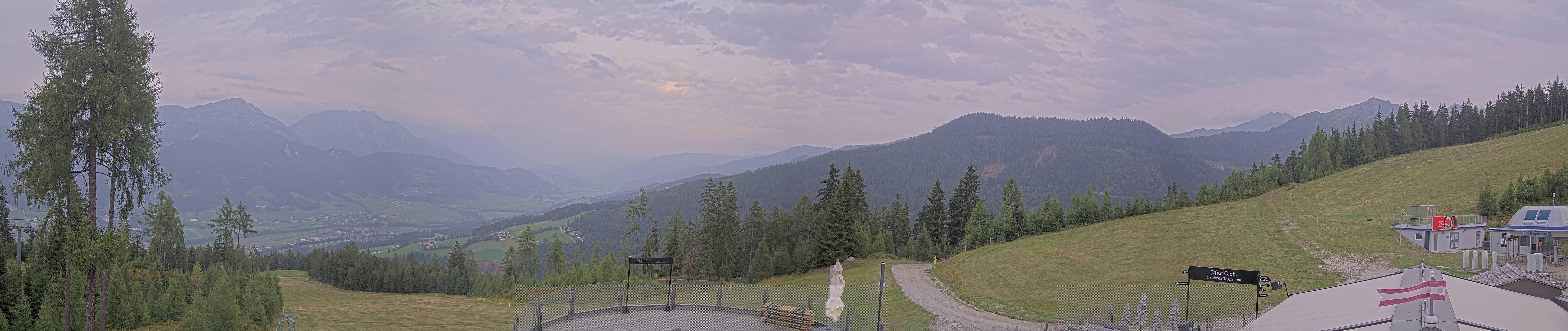 Archiv Foto Webcam Hauser Kaibling - Blick ins Ennstal von der Knapplhütte