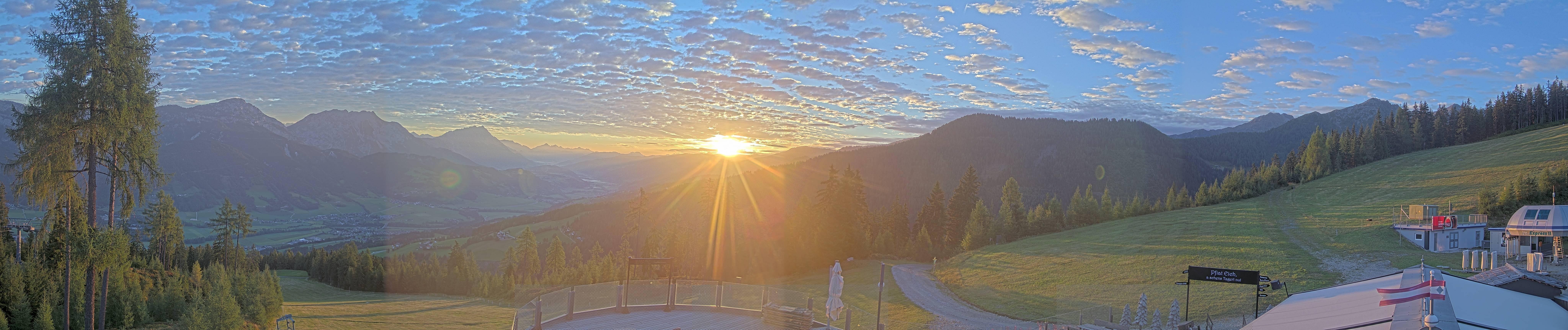 Archiv Foto Webcam Hauser Kaibling - Blick ins Ennstal von der Knapplhütte