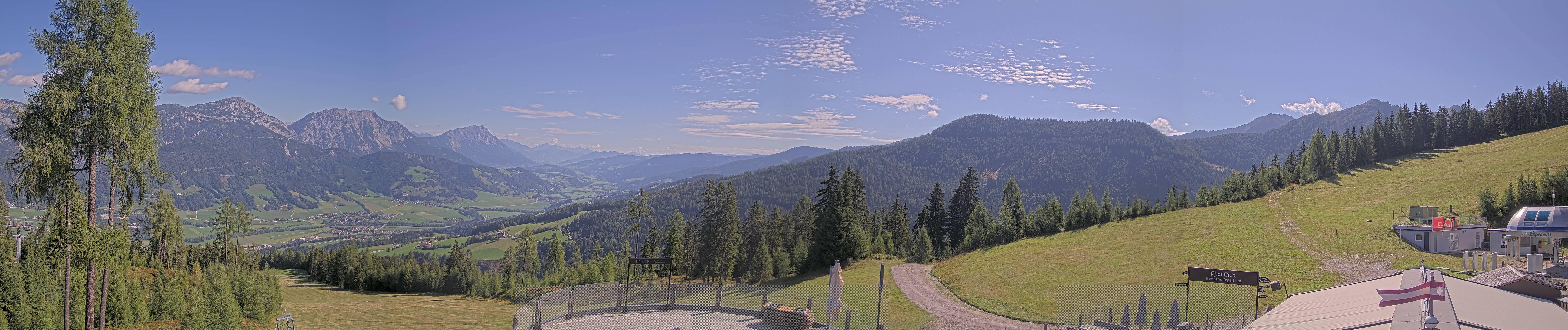 Archiv Foto Webcam Hauser Kaibling - Blick ins Ennstal von der Knapplhütte
