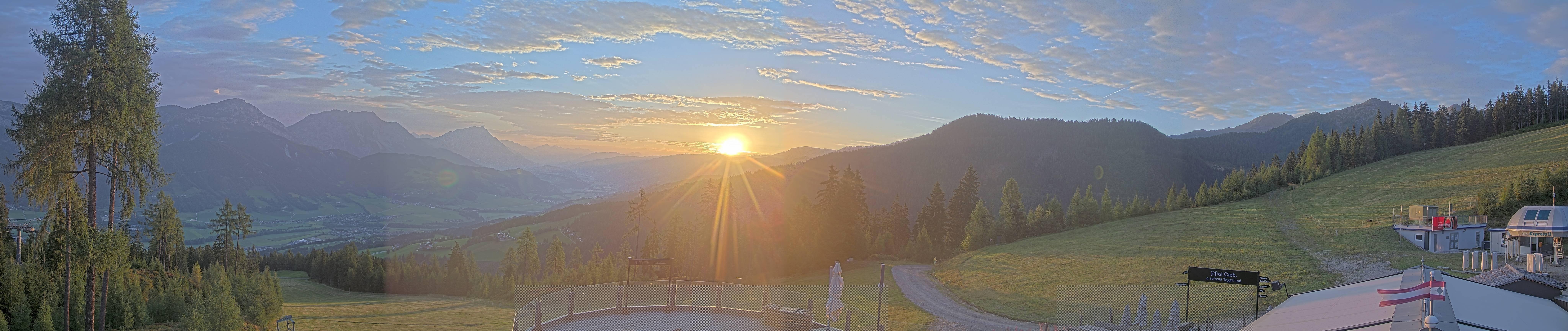 Archiv Foto Webcam Hauser Kaibling - Blick ins Ennstal von der Knapplhütte