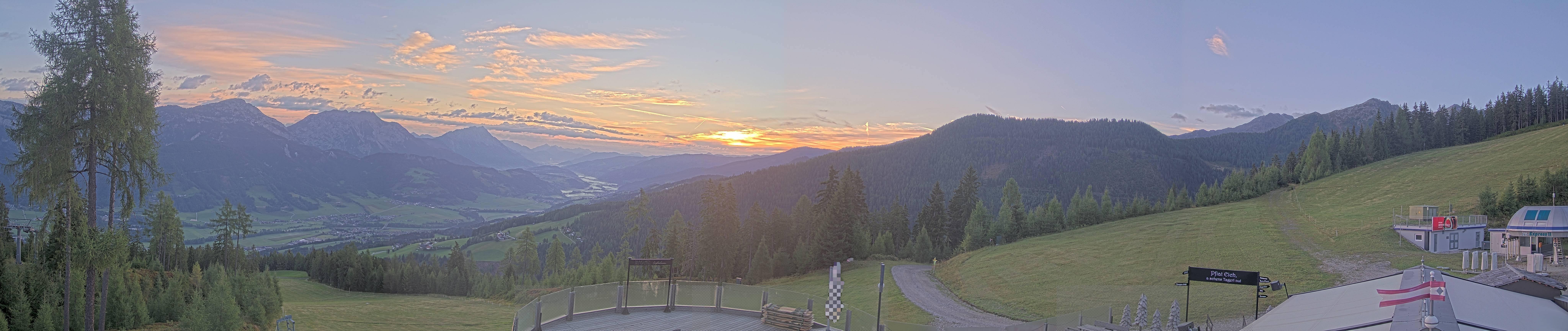 Archiv Foto Webcam Hauser Kaibling - Blick ins Ennstal von der Knapplhütte