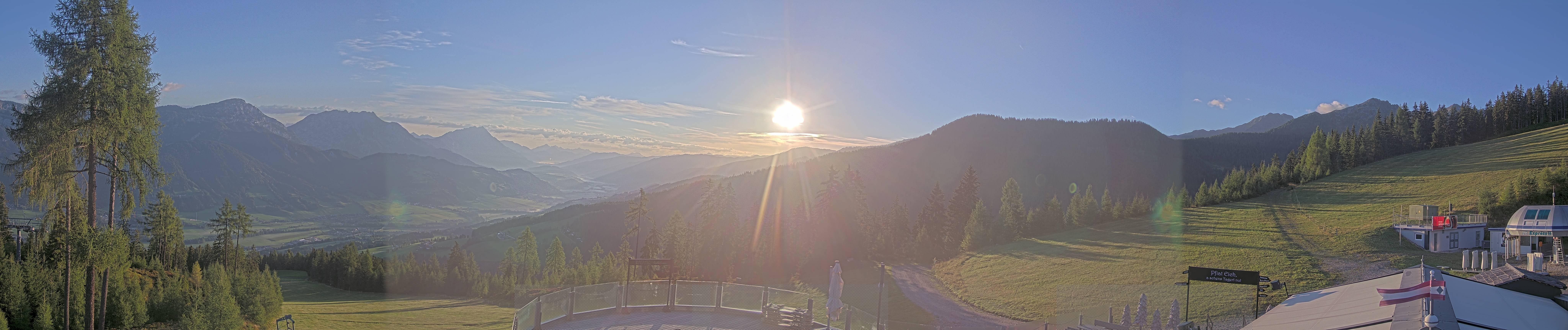 Archiv Foto Webcam Hauser Kaibling - Blick ins Ennstal von der Knapplhütte