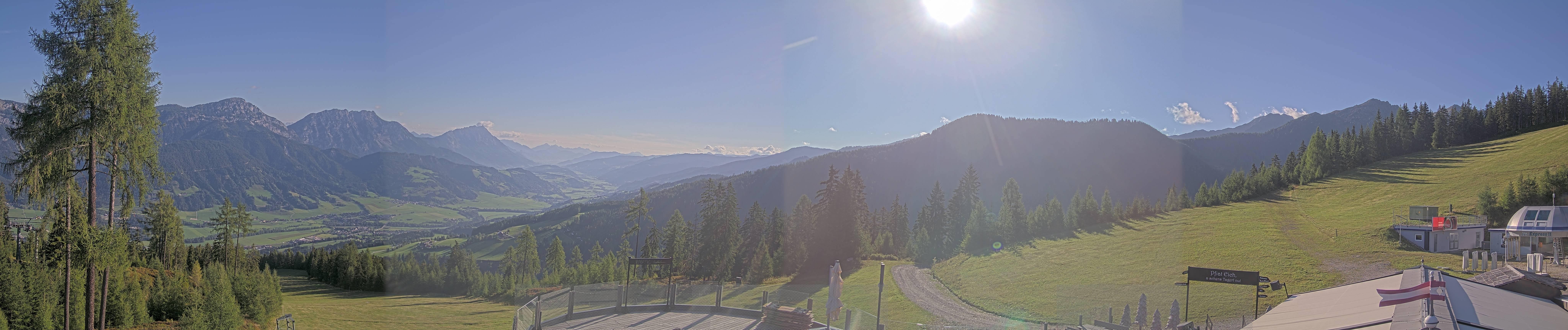 Archiv Foto Webcam Hauser Kaibling - Blick ins Ennstal von der Knapplhütte