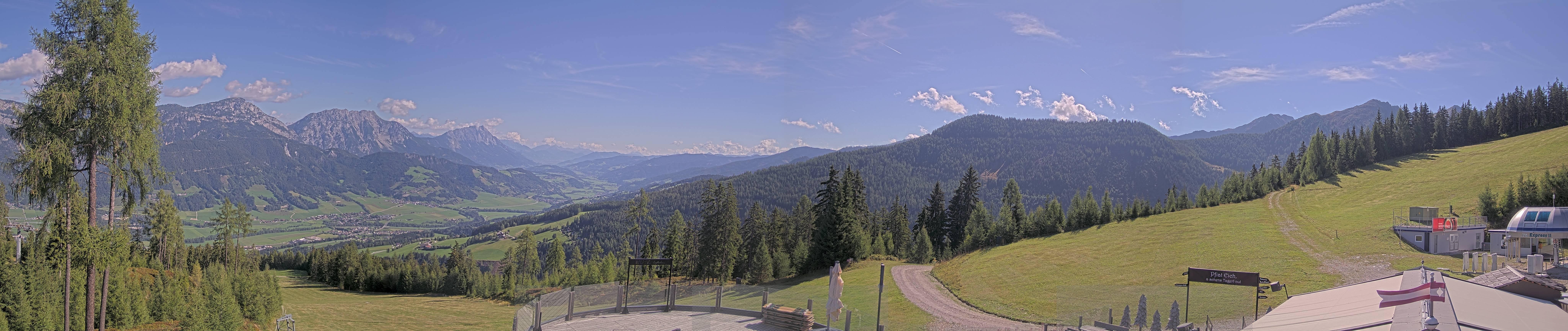 Archiv Foto Webcam Hauser Kaibling - Blick ins Ennstal von der Knapplhütte