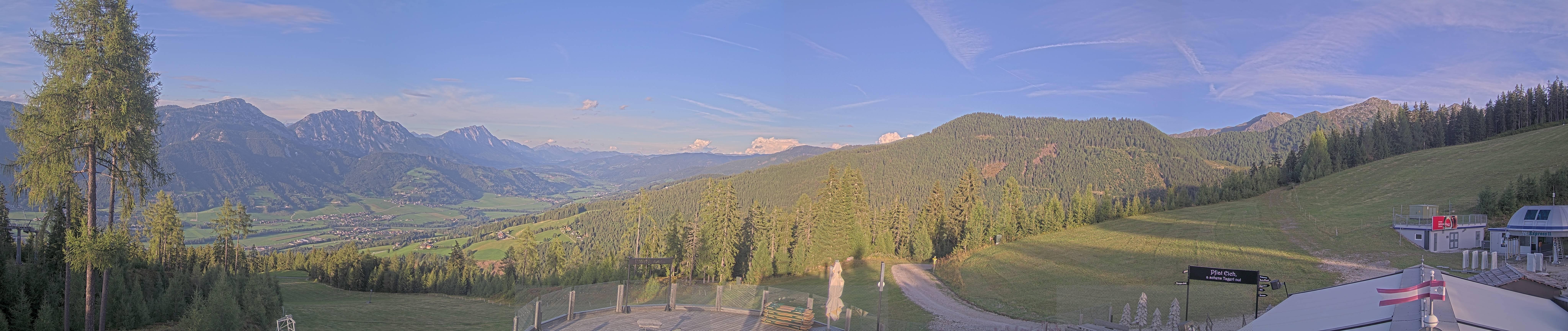 Archiv Foto Webcam Hauser Kaibling - Blick ins Ennstal von der Knapplhütte