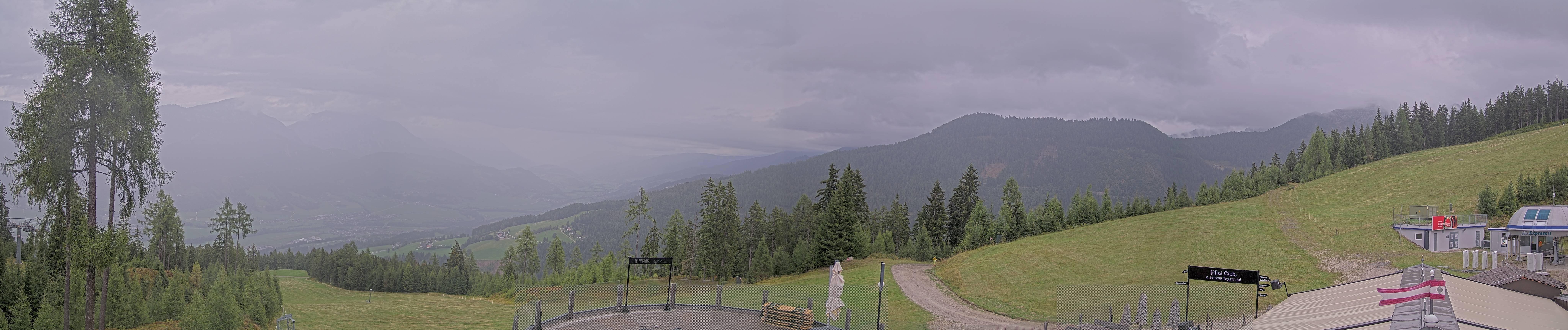 Archiv Foto Webcam Hauser Kaibling - Blick ins Ennstal von der Knapplhütte