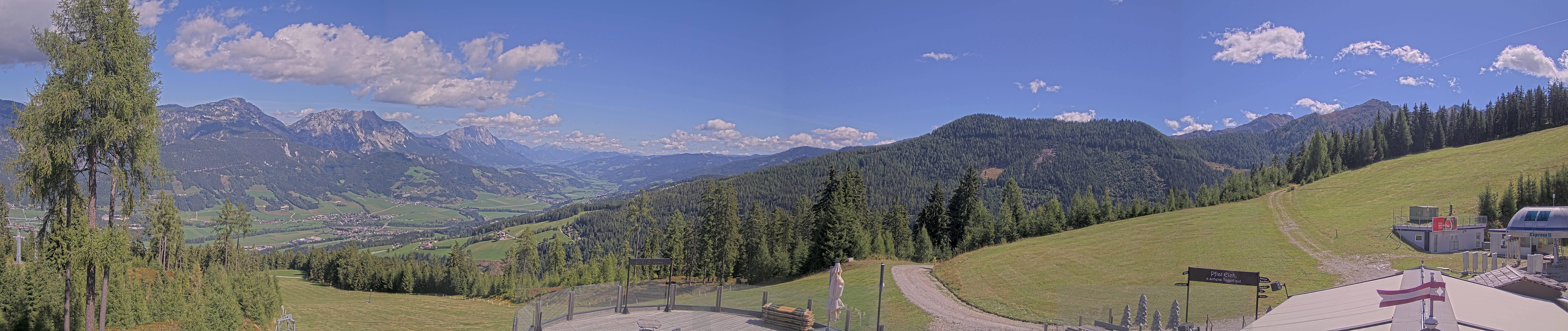 Archived image Webcam Hauser Kaibling - View towards valley Enns