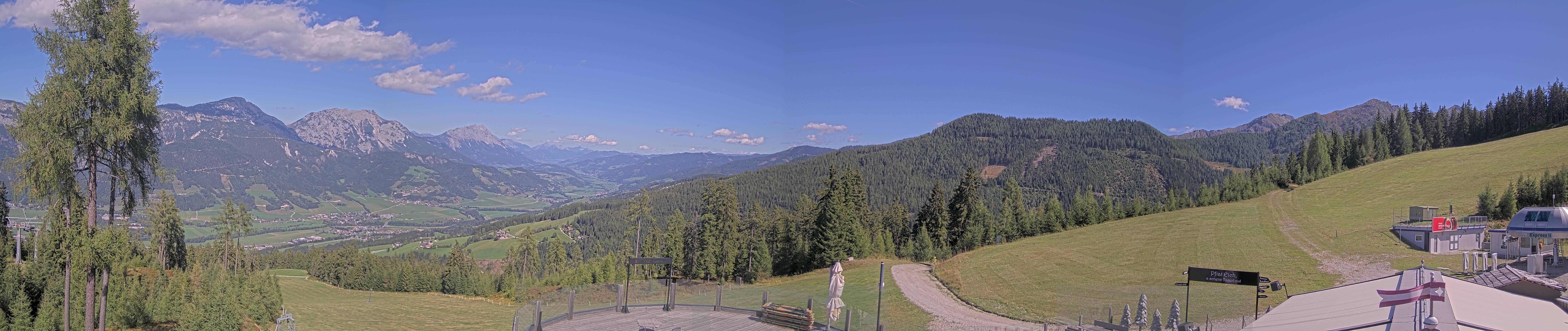 Archived image Webcam Hauser Kaibling - View towards valley Enns