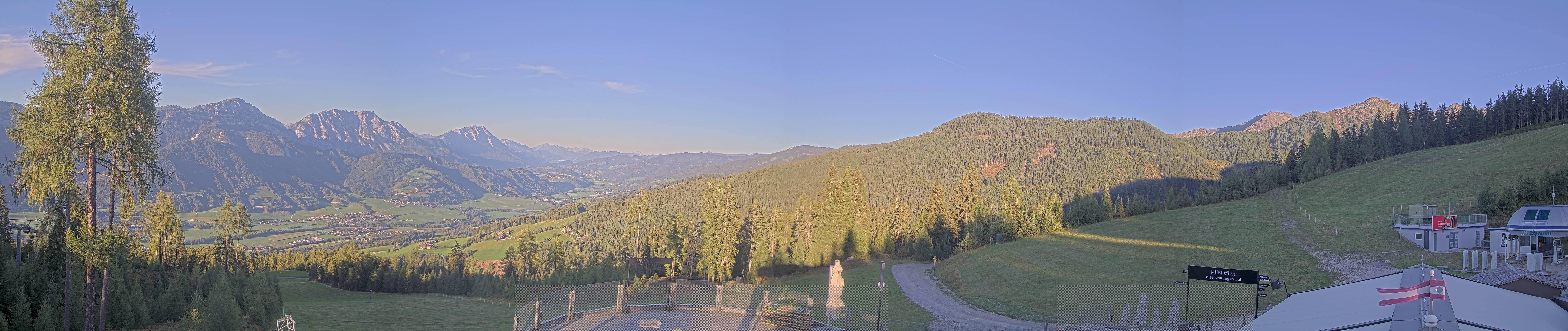 Archived image Webcam Hauser Kaibling - View towards valley Enns