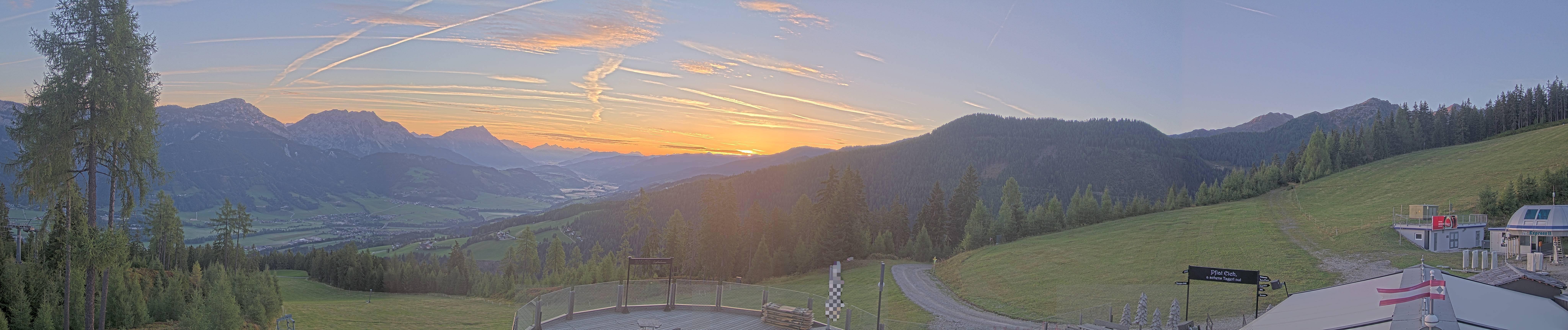 Archiv Foto Webcam Hauser Kaibling - Blick ins Ennstal von der Knapplhütte