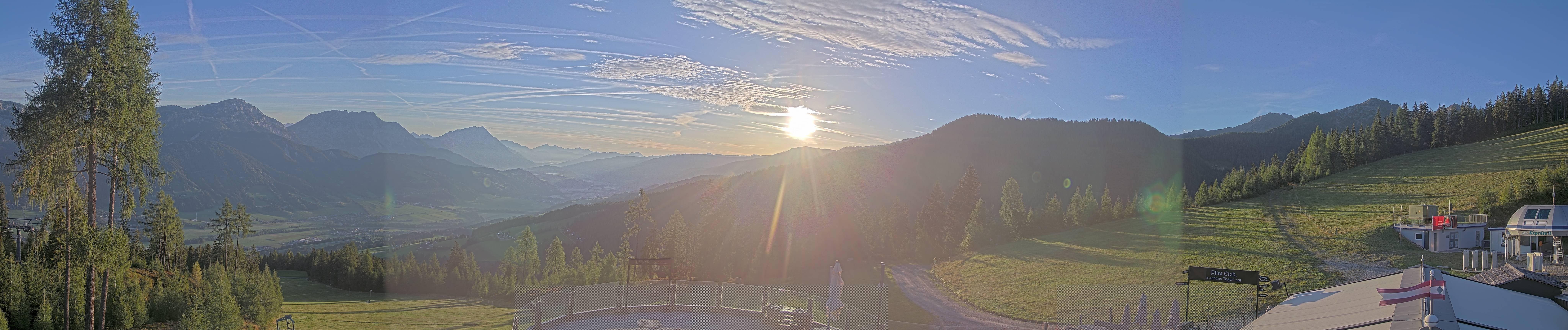 Archiv Foto Webcam Hauser Kaibling - Blick ins Ennstal von der Knapplhütte