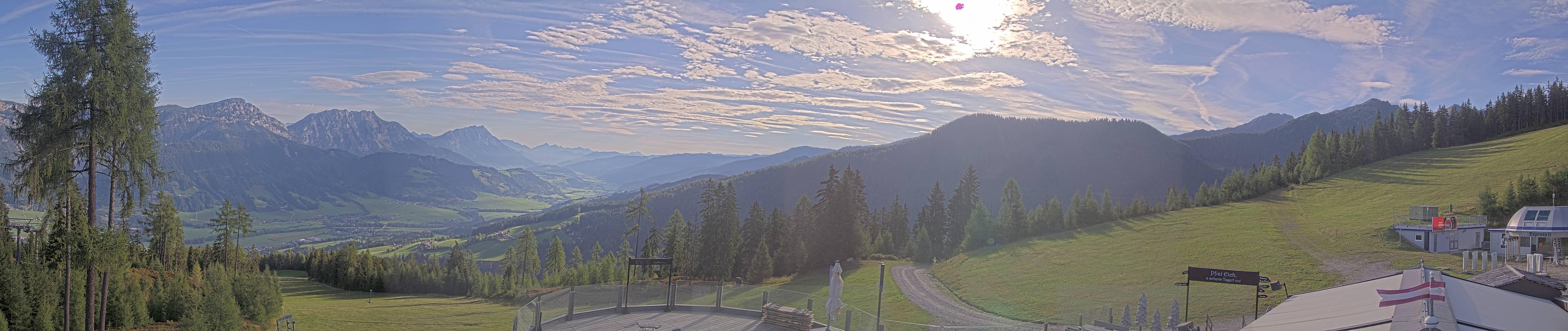 Archiv Foto Webcam Hauser Kaibling - Blick ins Ennstal von der Knapplhütte