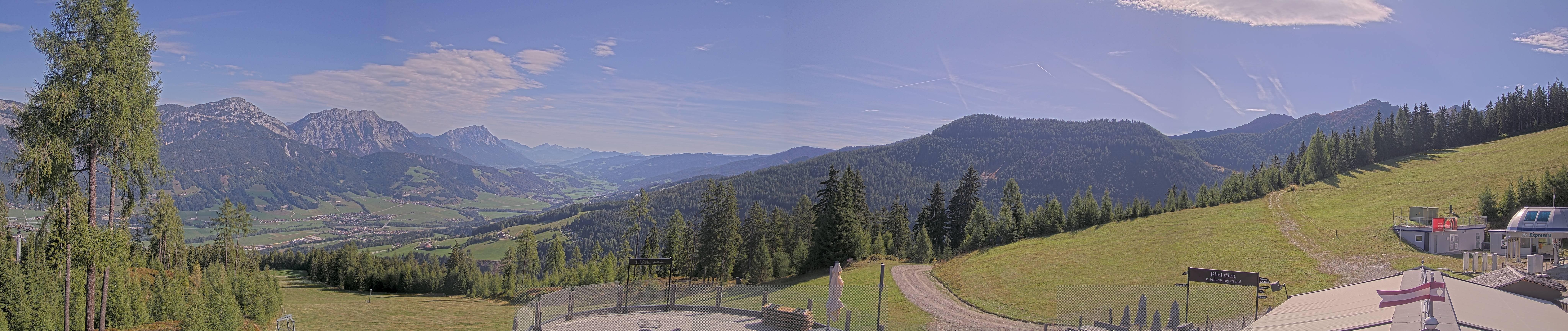 Archiv Foto Webcam Hauser Kaibling - Blick ins Ennstal von der Knapplhütte
