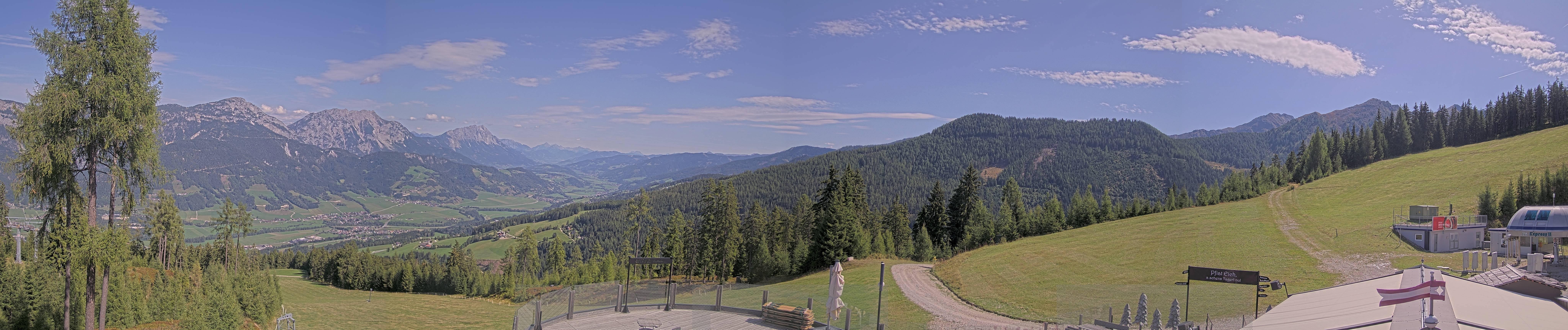 Archiv Foto Webcam Hauser Kaibling - Blick ins Ennstal von der Knapplhütte