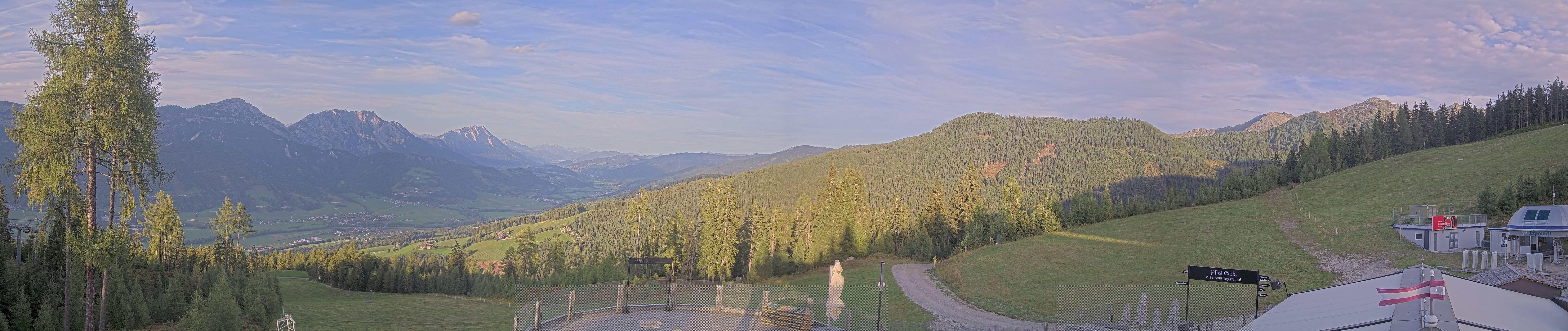 Archiv Foto Webcam Hauser Kaibling - Blick ins Ennstal von der Knapplhütte