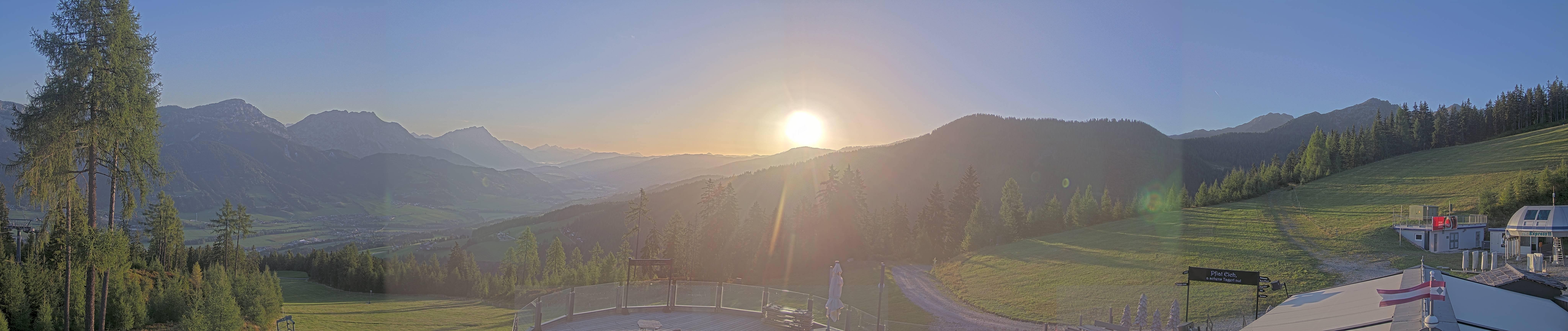 Archived image Webcam Hauser Kaibling - View towards valley Enns
