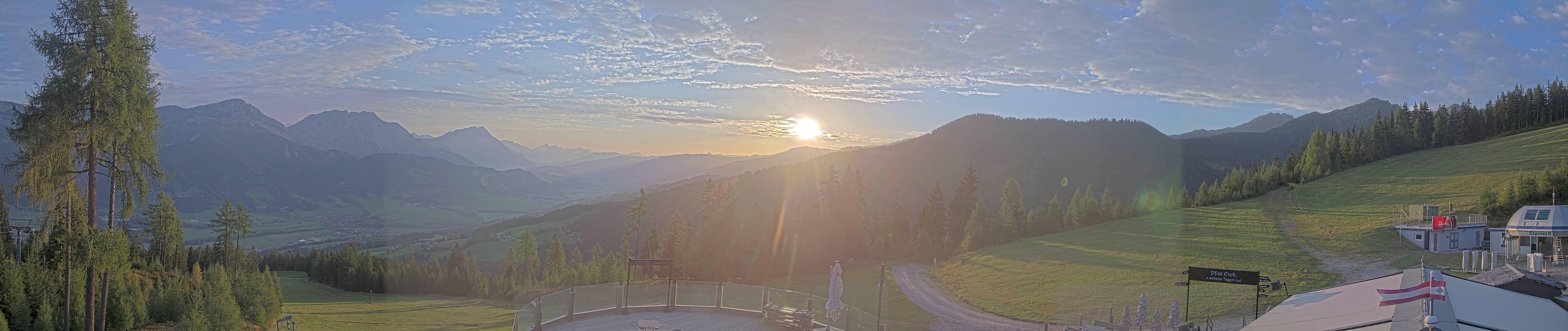 Archived image Webcam Hauser Kaibling - View towards valley Enns