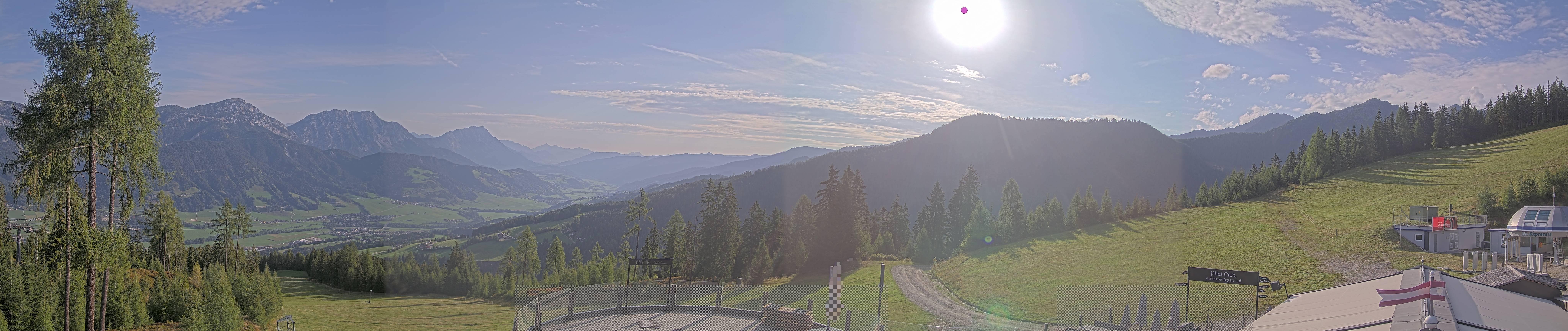 Archived image Webcam Hauser Kaibling - View towards valley Enns