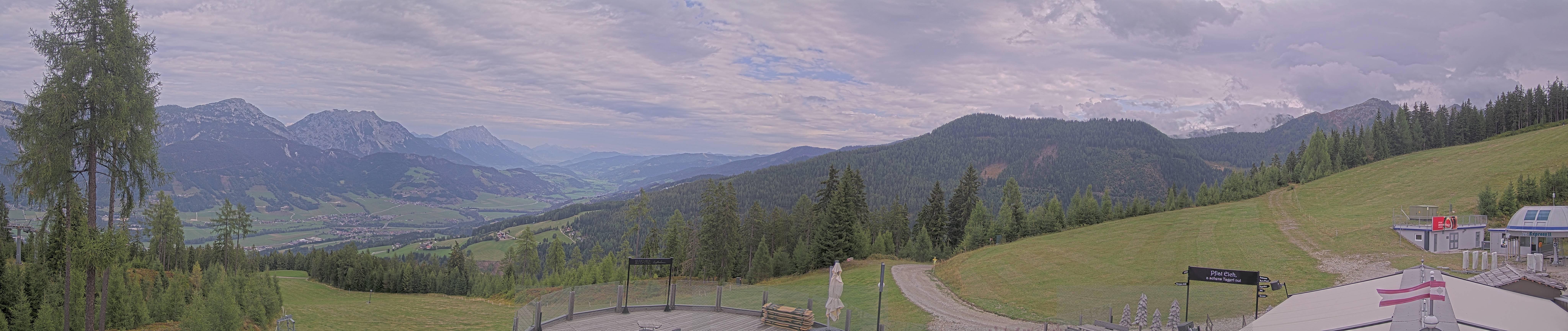 Archived image Webcam Hauser Kaibling - View towards valley Enns