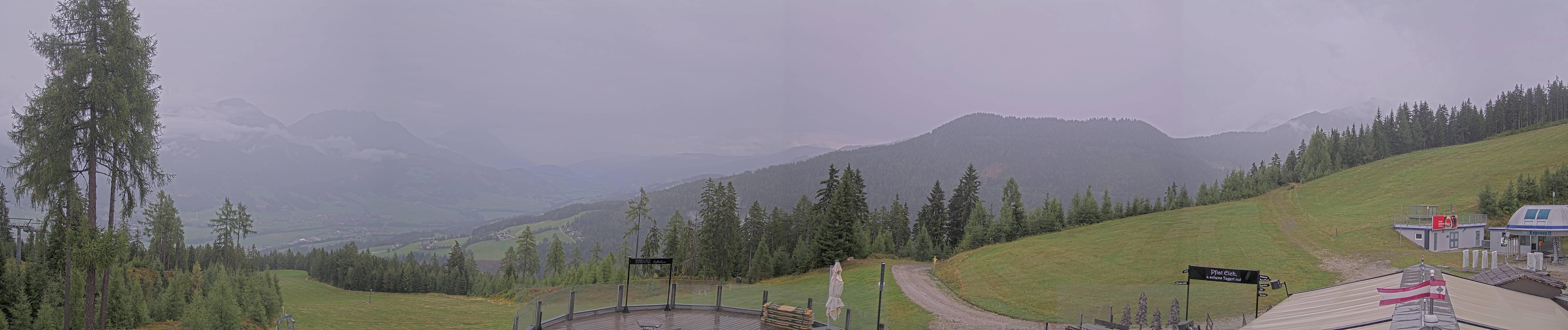 Archived image Webcam Hauser Kaibling - View towards valley Enns