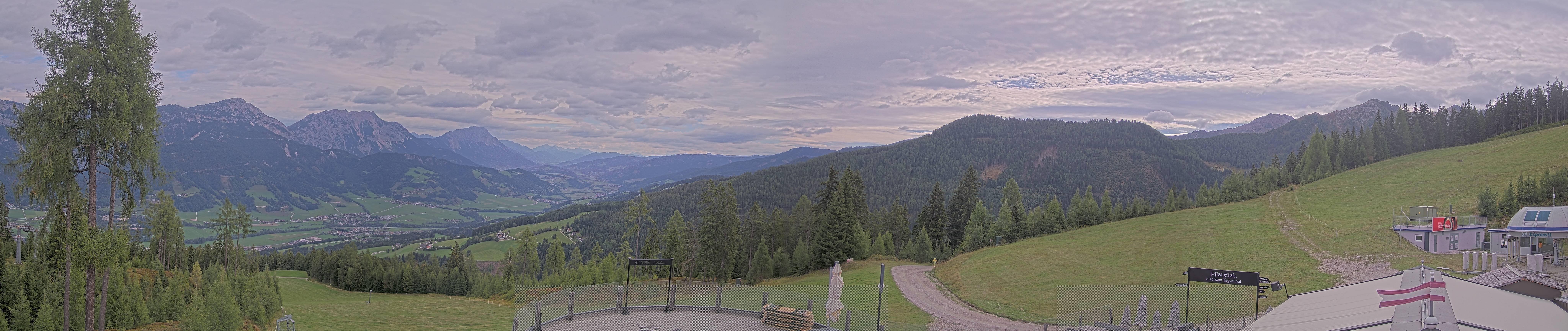 Archived image Webcam Hauser Kaibling - View towards valley Enns