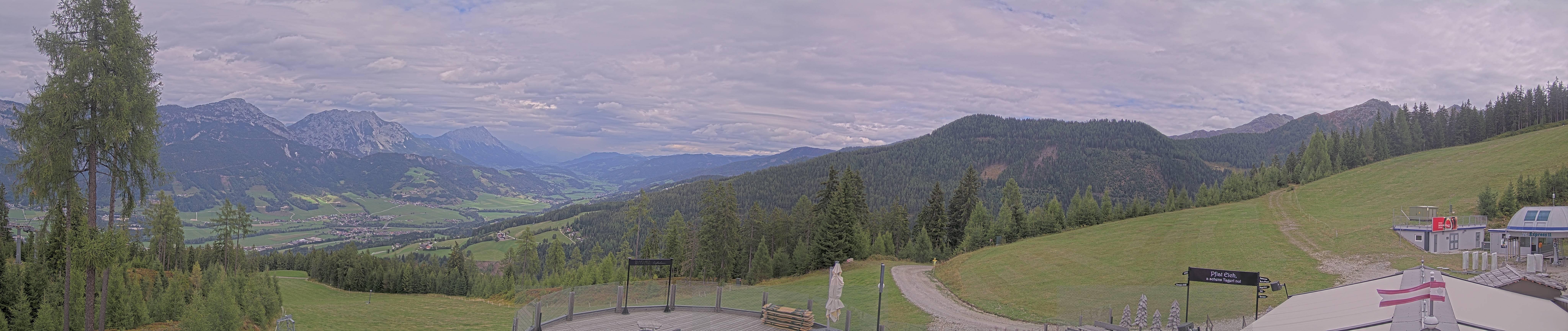 Archived image Webcam Hauser Kaibling - View towards valley Enns