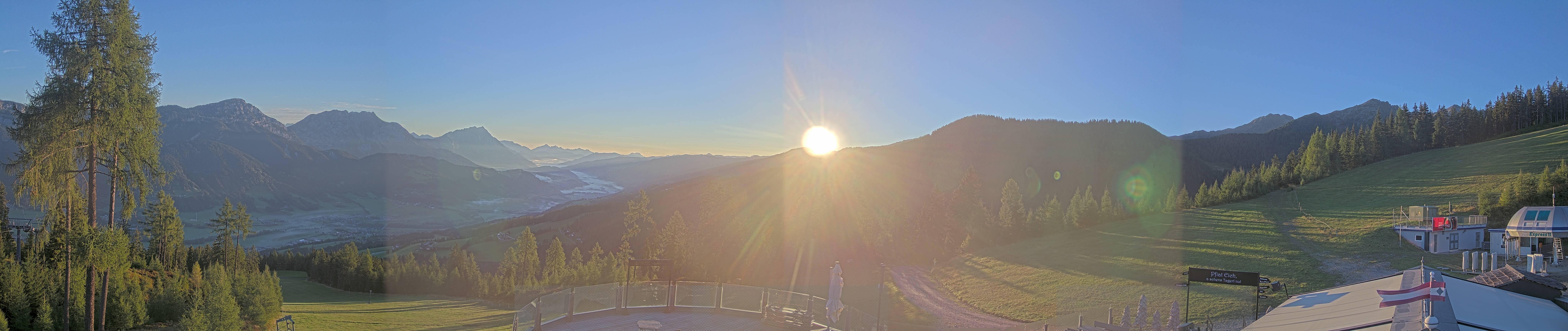 Archived image Webcam Hauser Kaibling - View towards valley Enns