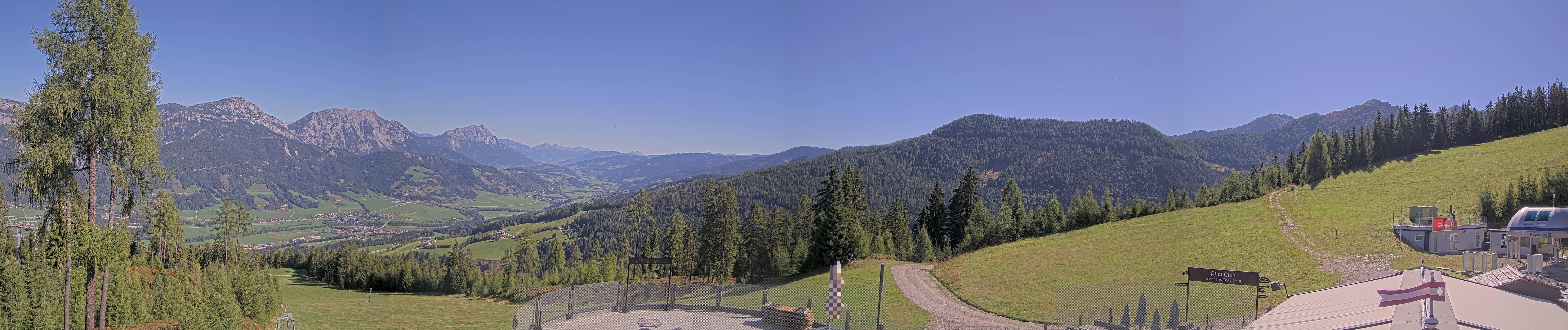 Archived image Webcam Hauser Kaibling - View towards valley Enns