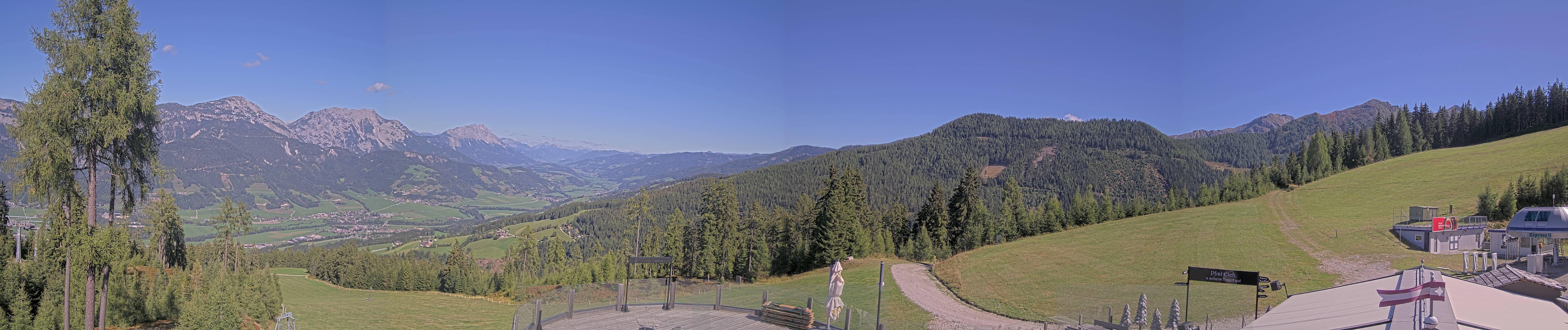 Archived image Webcam Hauser Kaibling - View towards valley Enns