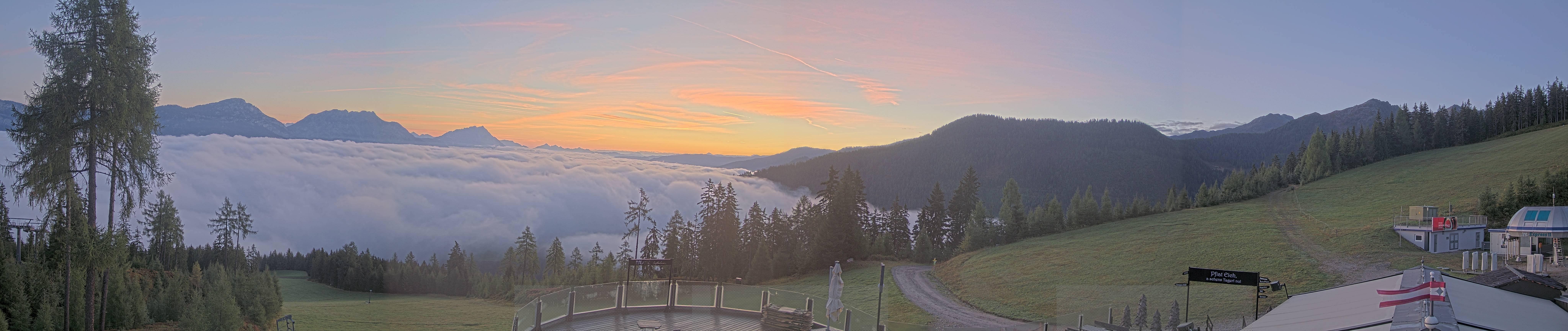 Archiv Foto Webcam Hauser Kaibling - Blick ins Ennstal von der Knapplhütte