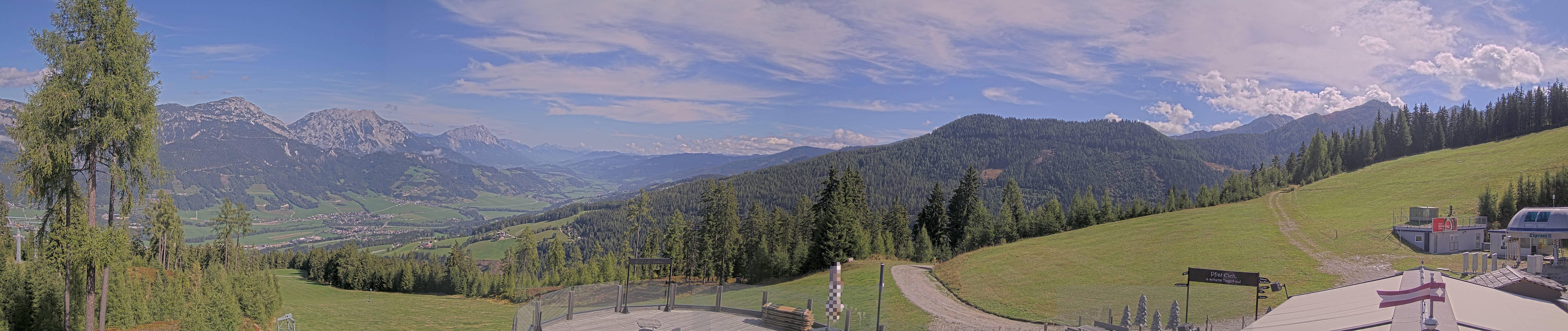 Archiv Foto Webcam Hauser Kaibling - Blick ins Ennstal von der Knapplhütte