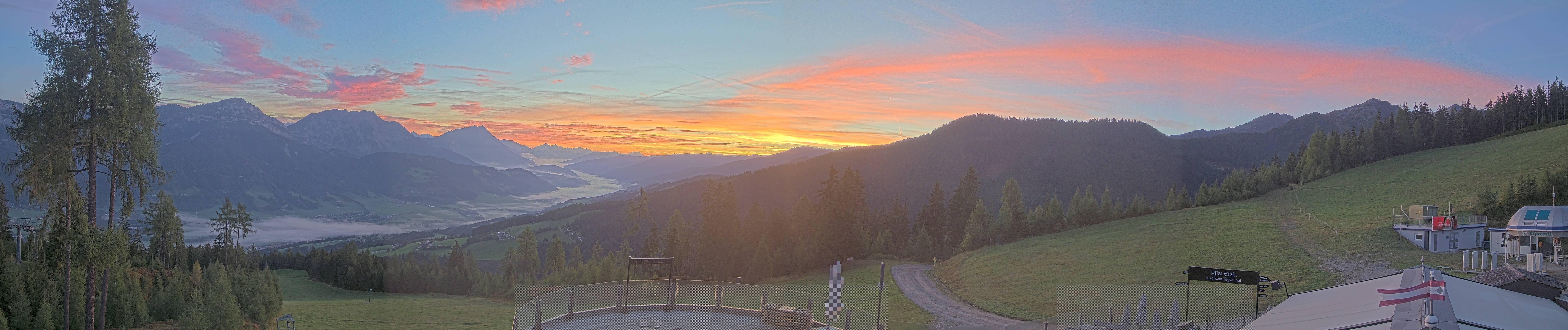 Archiv Foto Webcam Hauser Kaibling - Blick ins Ennstal von der Knapplhütte