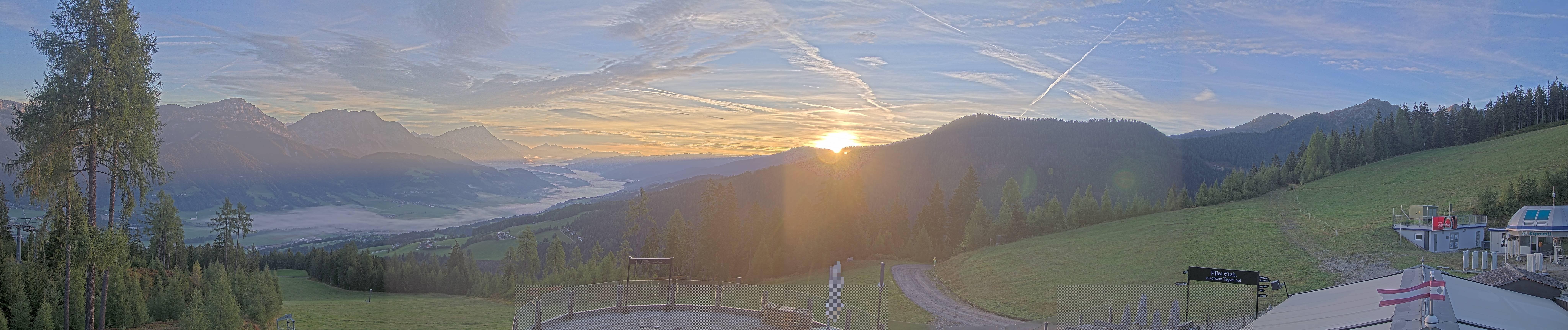 Archiv Foto Webcam Hauser Kaibling - Blick ins Ennstal von der Knapplhütte