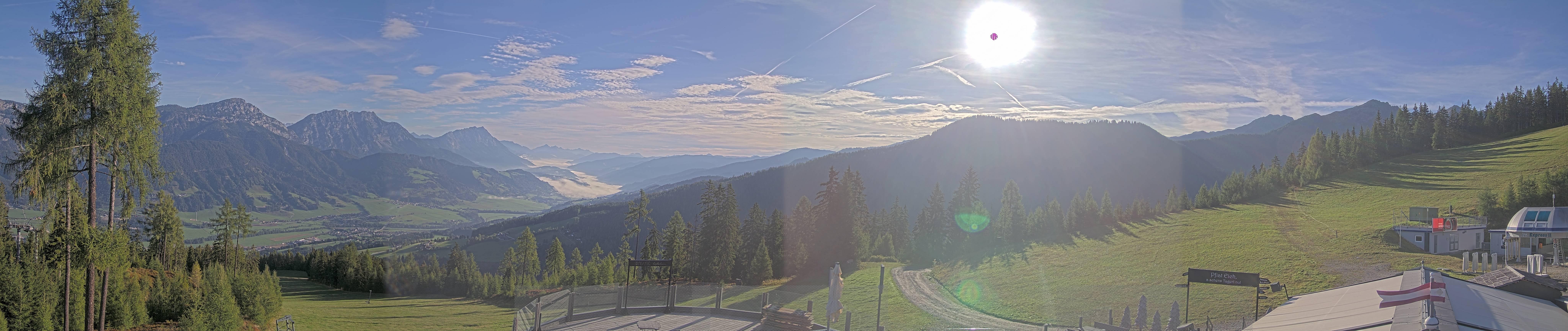 Archiv Foto Webcam Hauser Kaibling - Blick ins Ennstal von der Knapplhütte