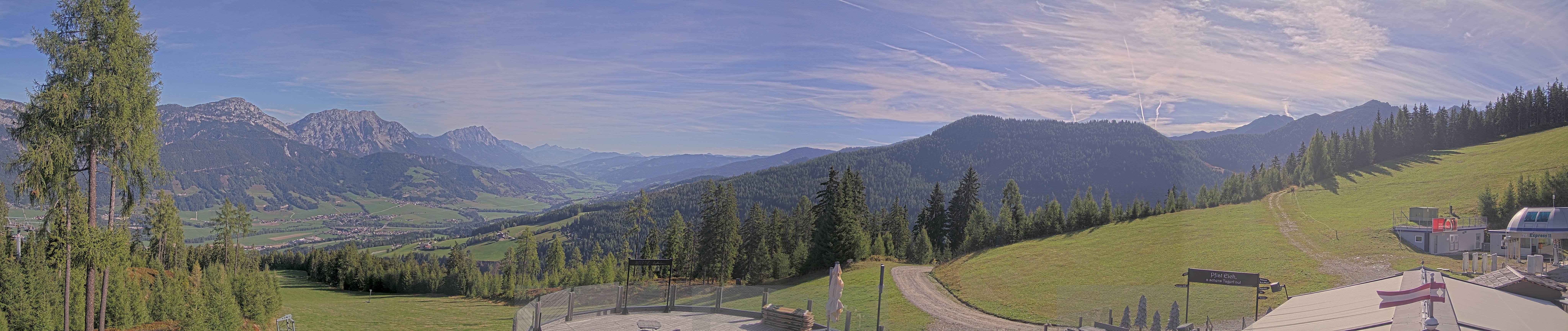 Archiv Foto Webcam Hauser Kaibling - Blick ins Ennstal von der Knapplhütte