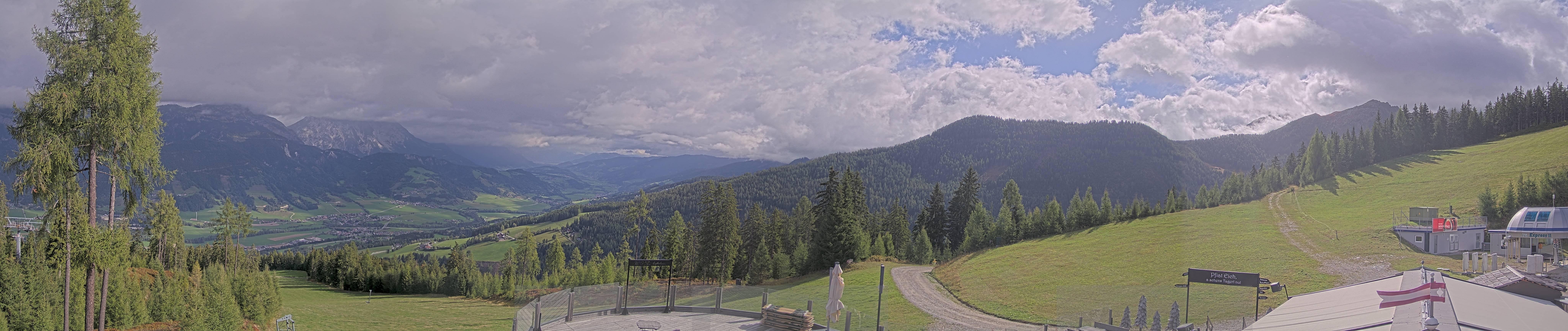 Archiv Foto Webcam Hauser Kaibling - Blick ins Ennstal von der Knapplhütte
