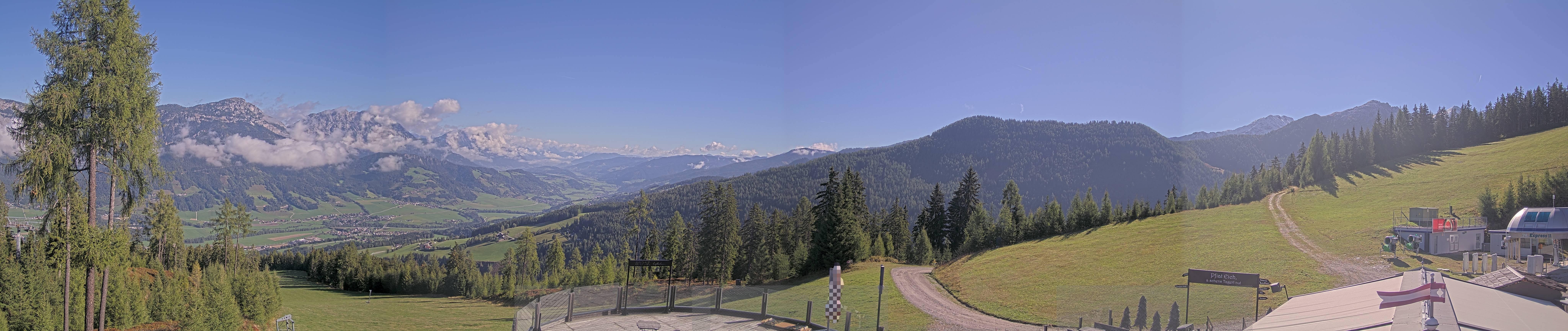 Archiv Foto Webcam Hauser Kaibling - Blick ins Ennstal von der Knapplhütte