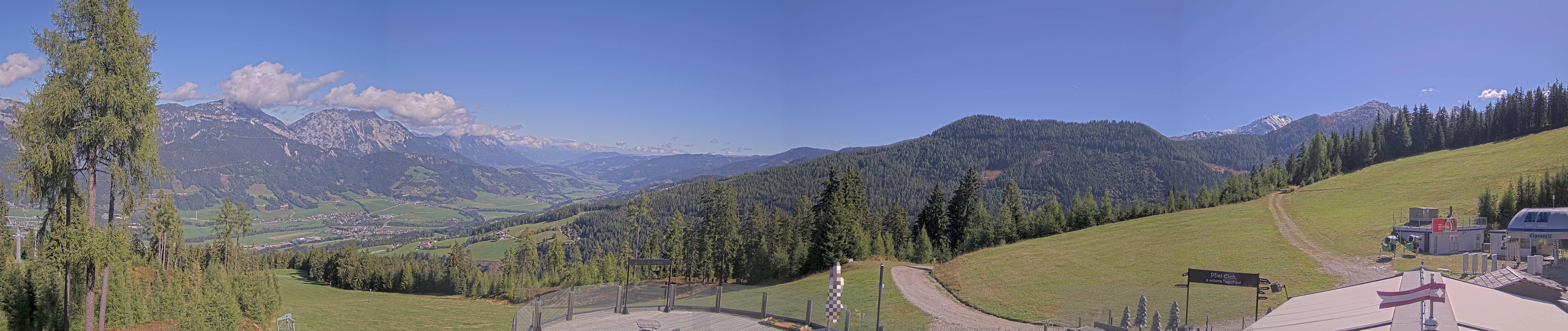 Archiv Foto Webcam Hauser Kaibling - Blick ins Ennstal von der Knapplhütte