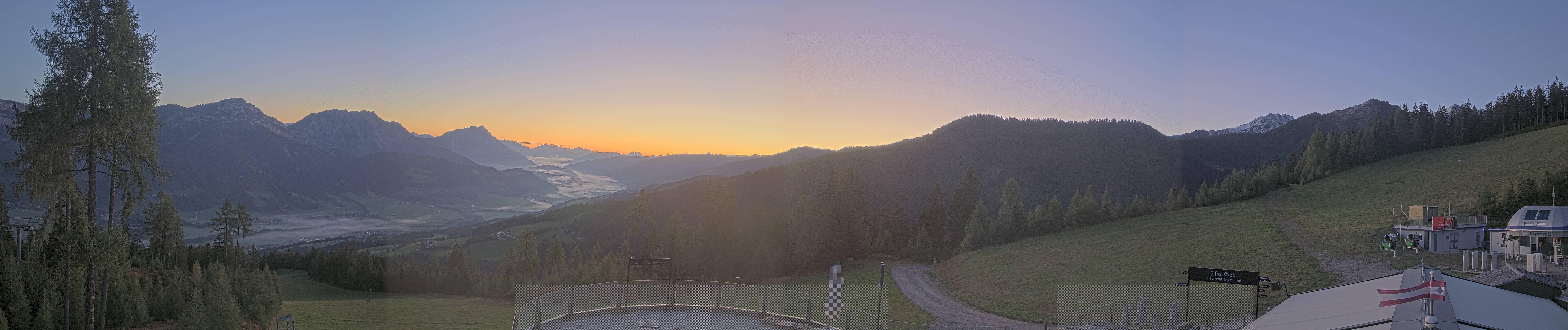 Archiv Foto Webcam Hauser Kaibling - Blick ins Ennstal von der Knapplhütte